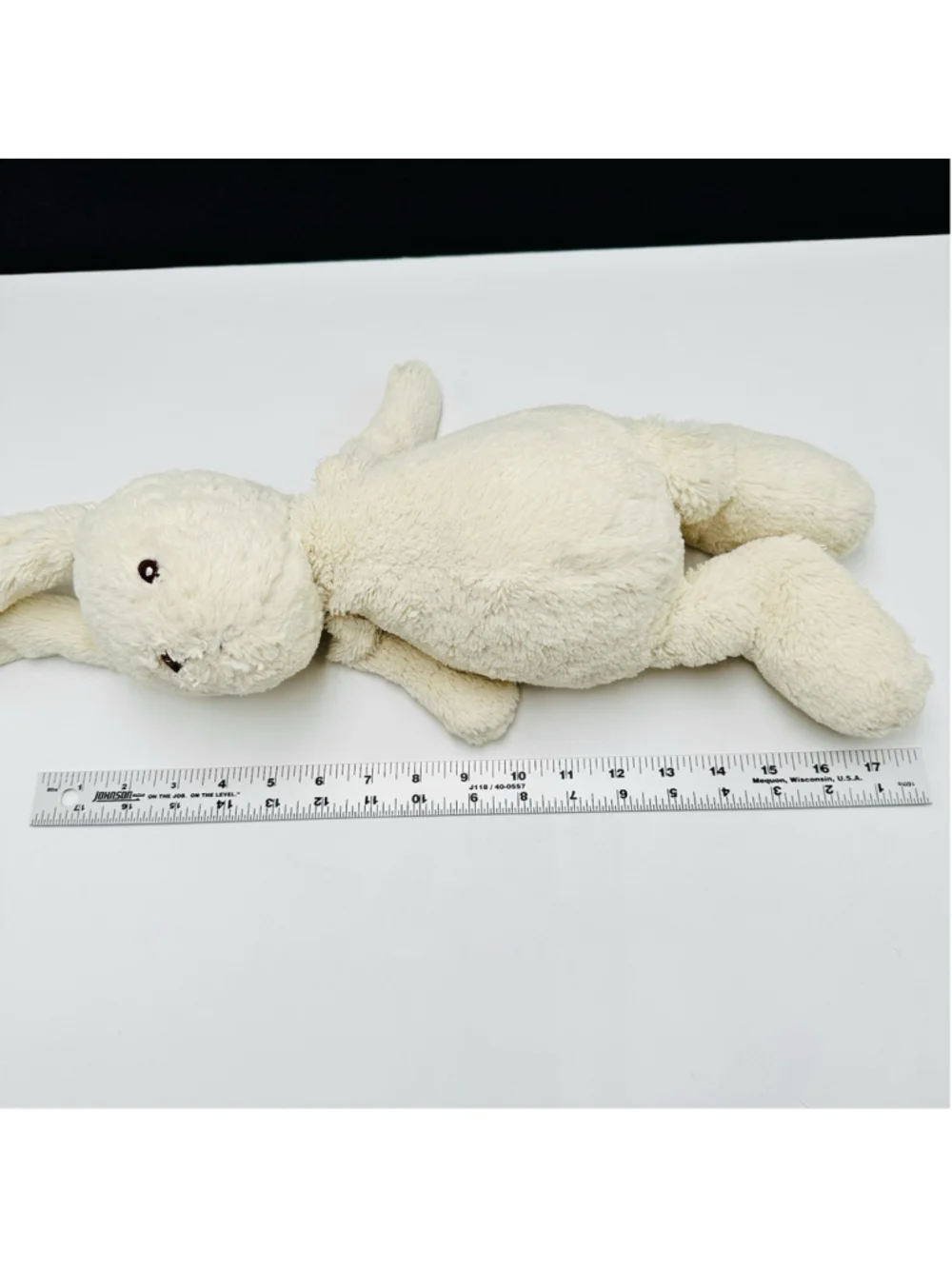 Toys “R” Us Animal Alley Bunny Rabbit 17” Plush Stuffed Floppy Crème White